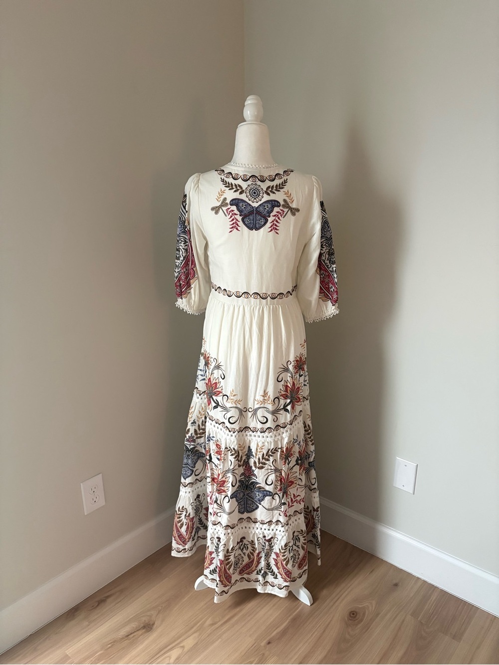 FARM RIO Boho Glam Floral Maxi Dress - Picture 4 of 5
